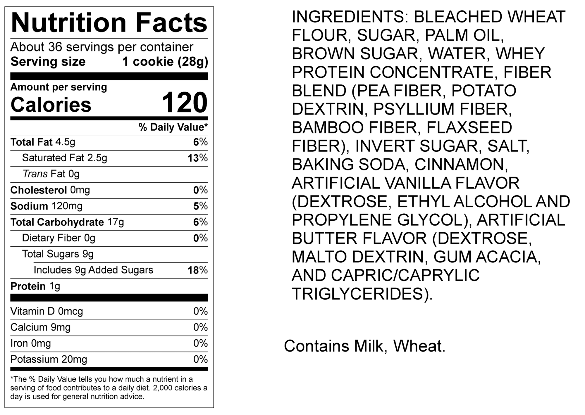 Nutritional Info Snickerdoodle Cookie Dough